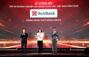SeABank lần thứ 6 được vinh danh trong Top 50 doanh nghiệp có lợi nhuận xuất sắc nhất Việt Nam năm 2025