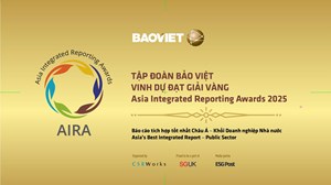 Bảo Việt đạt giải Vàng Báo cáo tích hợp xuất sắc nhất Châu Á tại Lễ trao giải AIRA 2025