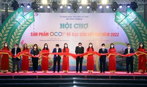 Khai mạc Hội chợ sản phẩm OCOP và đặc sản Hà Tĩnh năm 2022