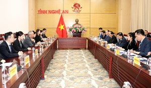 Nghệ An: Thúc đẩy hợp tác với Tập đoàn Xây dựng Thái Bình Dương