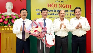 Hà Tĩnh: Công bố quyết định bổ nhiệm Giám đốc Sở Y tế
