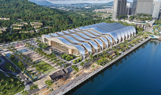 Phối cảnh c&aacute;c c&ocirc;ng tr&igrave;nh trọng điểm phục vụ APEC 2027. Ảnh: Sun Group. &nbsp;