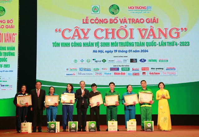 Lễ trao giải C&#226;y chổi v&#224;ng - T&#244;n vinh c&#244;ng nh&#226;n vệ sinh m&#244;i trường lần thứ 4 - 2023 - Ảnh 15