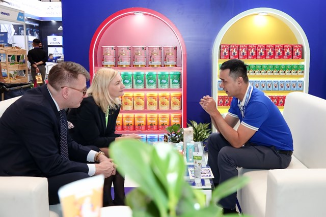 Đẩy mạnh c&aacute;c hoạt động x&uacute;c tiến thương mại gi&uacute;p Vinamilk n&acirc;ng cao h&igrave;nh ảnh v&agrave; vị thế thương hiệu tr&ecirc;n thị trường quốc tế. Ảnh: Vi Nam &nbsp;