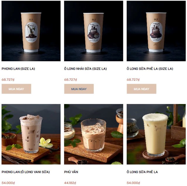 Dòng SYPHON trong menu Phê La.