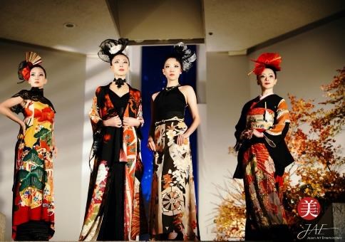 Trình diễn trang phục kimono của nhà thiết kế Kobayashi Eiko tại Tokyo năm 2020 (nguồn: Be-Japon)