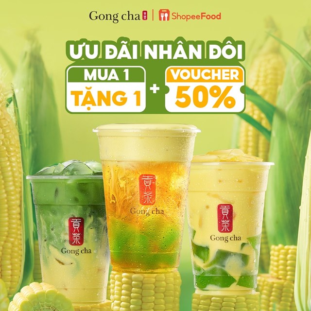 Chương trình khuyến mãi hấp dẫn để chào đón sự ra mắt của bộ ba trà sữa bắp.