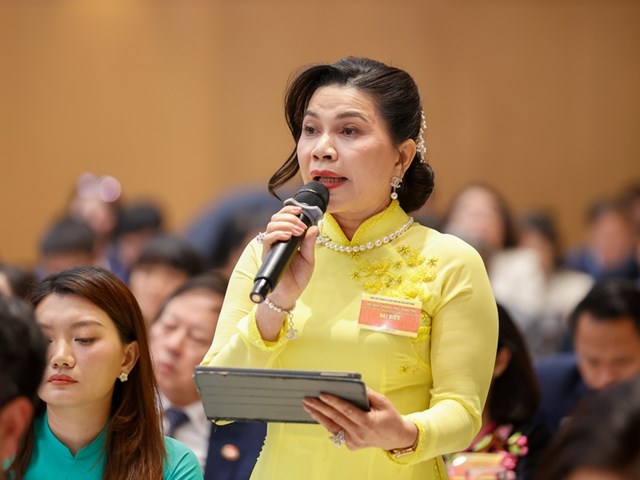 B&agrave; Đặng Thị Kim Oanh - Chủ tịch Kim Oanh Group - Ảnh: VGP/Nhật Bắc &nbsp;
