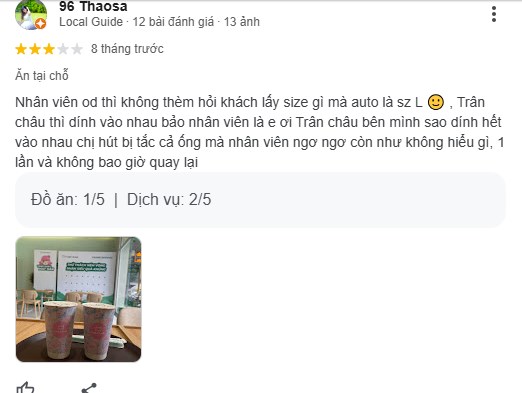 Nhận x&eacute;t từ kh&aacute;ch h&agrave;ng tại Yi He Tang tại c&aacute;c cơ sở H&agrave; Nội (Nguồn Google)