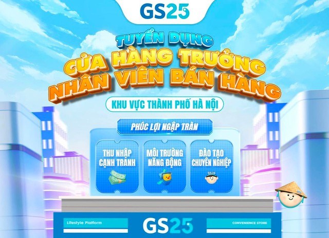 Cuộc đua ngành bán lẻ tại thủ đô trở nên nhộn nhịp hơn với sự góp mặt của GS25.