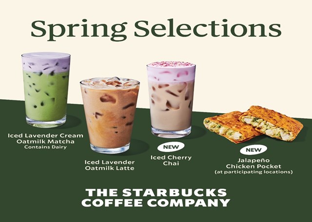 Starbucks tại Mỹ đã chính thức ra mắt bộ sưu tập mùa xuân - Iced Cherry Chai là thức uống đầu tiên được giới thiệu trong dịp này.