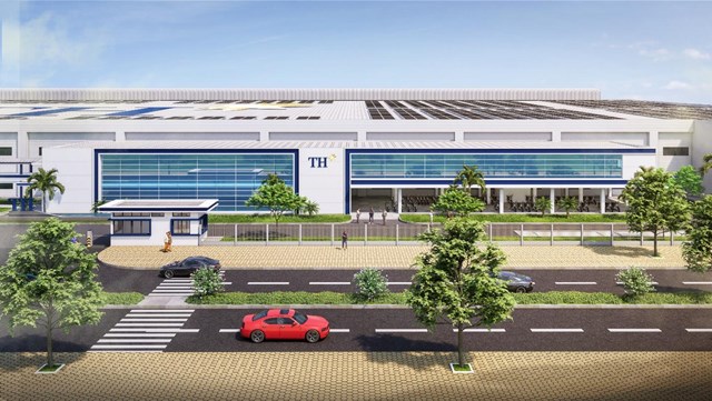 Phối cảnh nh&agrave; m&aacute;y chế biến thực phẩm sạch TH tại Khu c&ocirc;ng nghiệp S&oacute;ng Thần 3, dự &aacute;n c&oacute; tổng vốn đầu tư hơn 6.000 tỉ đồng, diện t&iacute;ch hơn 10ha, với c&aacute;c d&acirc;y chuyền c&ocirc;ng nghệ hiện đại h&agrave;ng đầu thế giới &nbsp;