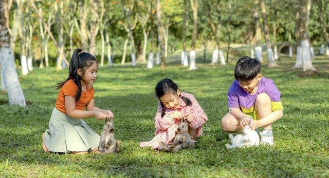 Cư d&acirc;n nh&iacute; Ecopark ngập tr&agrave;n trong kh&ocirc;ng kh&iacute; trong l&agrave;nh v&agrave; c&acirc;y xanh &nbsp;