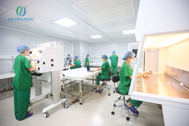 Phòng labo ISO6 với hệ thống nuôi cấy phôi hiện đại và đội ngũ chuyên viên phôi học giàu kinh nghiệm, góp phần tăng tỷ lệ IVF thành công