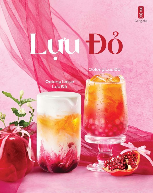 Gong Cha ra mắt BST Lựu Đỏ: Câu chuyện vị giác từ trà Oolong và trái lựu - Ảnh 1