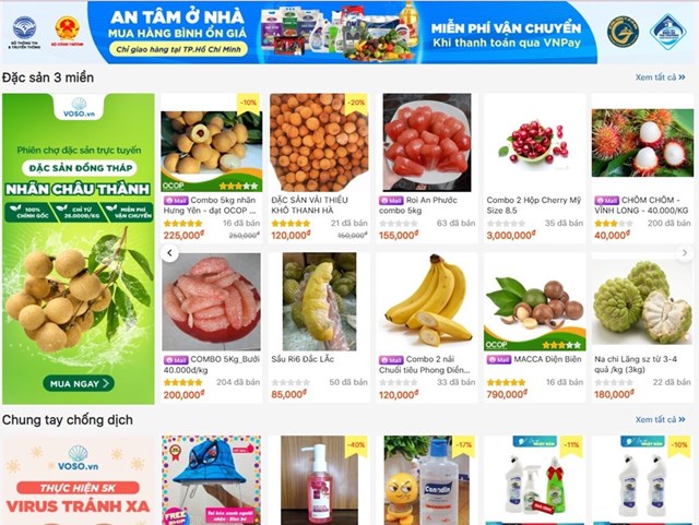 N&ocirc;ng sản Việt tr&ecirc;n s&agrave;n online: Cạnh tranh bằng chất lượng hay gi&aacute;? &nbsp;