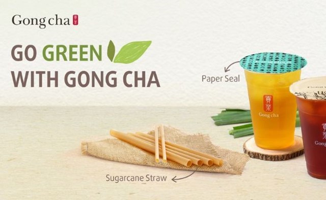 Khi tr&agrave; sữa h&ograve;a m&igrave;nh v&agrave;o xu hướng ti&ecirc;u d&ugrave;ng xanh. &nbsp;