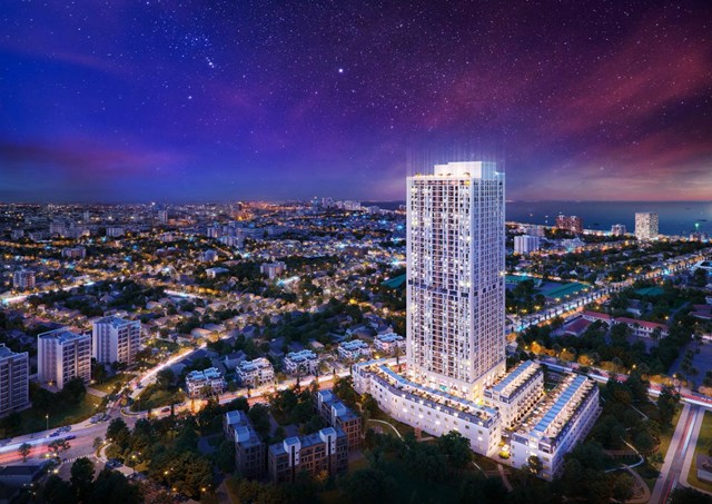 Grand Mark Nha Trang sở hữu vị trí đắt giá tại trung tâm phía nam của phố biển. Ảnh: PropertyX