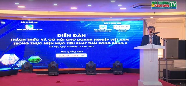 Diễn đ&agrave;n 2: Th&aacute;ch thức v&agrave; cơ hội cho doanh nghiệp Việt Nam trong thực hiện mục ti&ecirc;u ph&aacute;t thải r&ograve;ng bằng 0 diễn ra v&agrave;o ng&agrave;y 23/12/2022