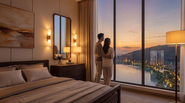 Mỗi ban c&ocirc;ng tại Onsen 3 l&agrave; một &ldquo;m&agrave;n ảnh rộng&rdquo; tr&igrave;nh chiếu thước phim thi&ecirc;n nhi&ecirc;n v&agrave; phố thị. &nbsp;