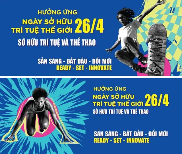 Bộ nhận diện của sự kiện hưởng ứng Ng&agrave;y sở hữu tr&iacute; tuệ Thế giới (26/4) &nbsp;