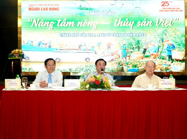 Bộ trưởng Bộ Nông nghiệp và Phát triển nông thôn Việt Nam Lê Minh Hoan chủ trì hội thảo 