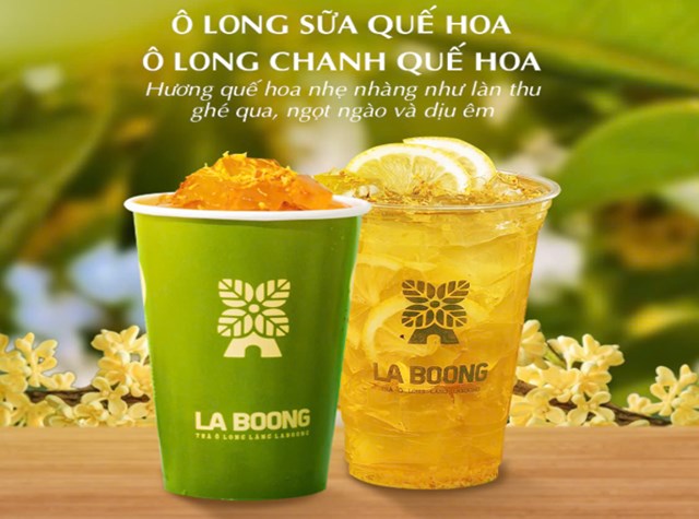 Ô long sữa quế hoa và ô long chanh quế hoa là hai 