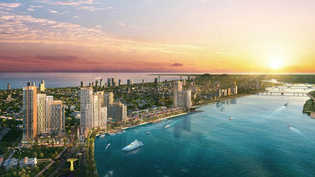 Vị tr&iacute; "t&acirc;m mạch" s&aacute;t s&ocirc;ng H&agrave;n mang đến khả năng kết nối linh hoạt v&agrave; gi&aacute; trị t&iacute;ch lũy d&agrave;i hạn cho Symphony 5. Ảnh: Sun Property. &nbsp;