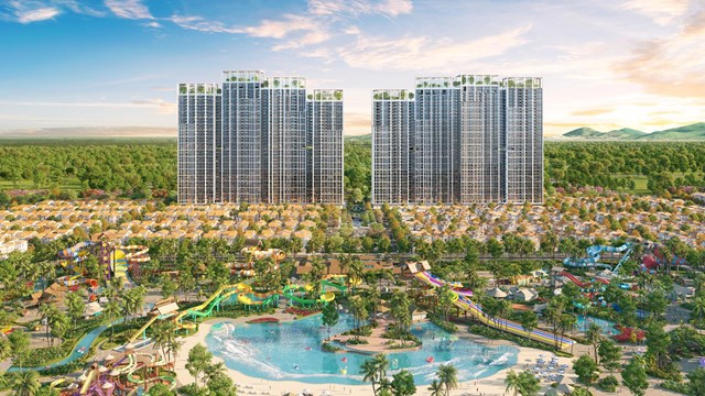 Những t&ograve;a th&aacute;p trắng tinh kh&ocirc;i hiện diễn ki&ecirc;u h&atilde;nh tr&ecirc;n biển B&atilde;i Sau. Ảnh phối cảnh: Sun Property &nbsp;