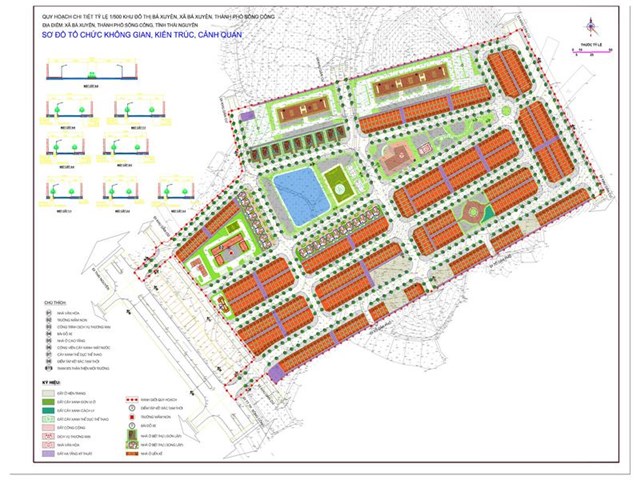 Sơ đồ quy hoạch chi tiết khu đô thị Bá Xuyên.