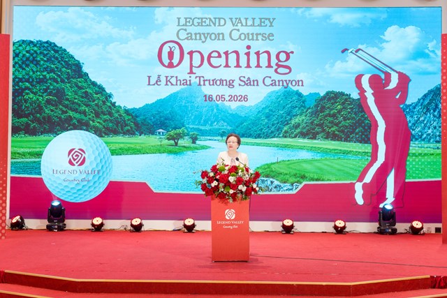 B&agrave; Nguyễn Thị Nga - Chủ tịch Tập đo&agrave;n BRG - b&agrave;y tỏ mong muốn ph&aacute;t triển Legend Valley Country Club th&agrave;nh điểm đến g&ocirc;n của ch&acirc;u &Aacute; &nbsp;