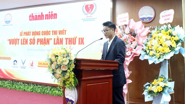 &Ocirc;ng Đo&agrave;n Phan Duy, Đại diện đơn vị đồng h&agrave;nh cuộc thi viết "Vượt l&ecirc;n số phận" lần thứ IX