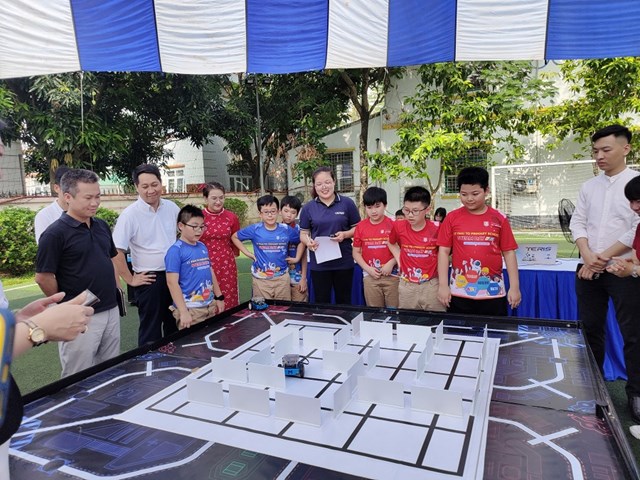 Ng&#224;y hội STEAM Robotics: Giải đấu TERIS Robotics Championship 2023 tại trường TH L&#253; Th&#225;i Tổ - Ảnh 6