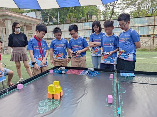 Ng&#224;y hội STEAM Robotics: Giải đấu TERIS Robotics Championship 2023 tại trường TH L&#253; Th&#225;i Tổ - Ảnh 7