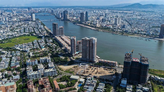 To&agrave;n cảnh tổ hợp Sun Symphony Residence - kh&ocirc;ng gian sống đa trải nghiệm b&ecirc;n bờ s&ocirc;ng H&agrave;n. Ảnh: &Aacute;nh Dương.&nbsp;