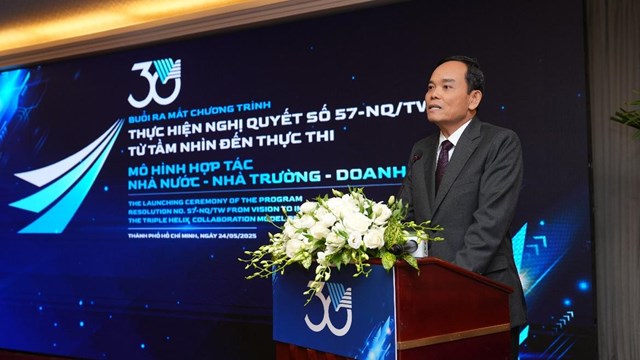 &Ocirc;ng Trần Lưu Quang - B&iacute; thư Trung ương Đảng, trưởng Ban Ch&iacute;nh s&aacute;ch, Chiến lược Trung ương nhấn mạnh vai tr&ograve; của c&aacute;c đơn vị tham gia m&ocirc; h&igrave;nh li&ecirc;n kết &ldquo;3 nh&agrave;&rdquo; &nbsp;