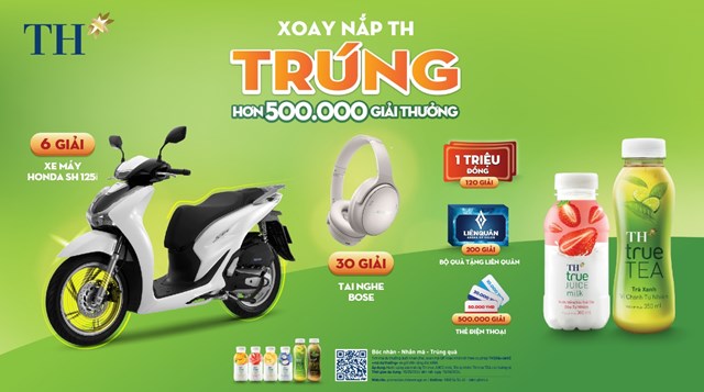 T&igrave;m hiểu th&ocirc;ng tin chi tiết về chương tr&igrave;nh "Xoay nắp TH &ndash; Tr&uacute;ng hơn 500.000 giải thưởng&rdquo; tại đ&acirc;y &nbsp;