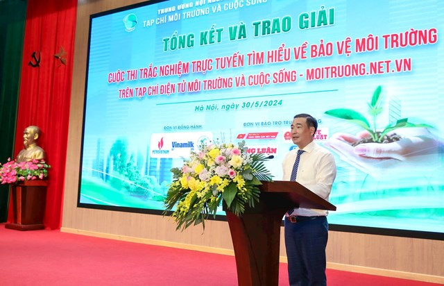 &Ocirc;ng Nguyễn Văn To&agrave;n &ndash; Tổng bi&ecirc;n tập Tạp ch&iacute; M&ocirc;i trường v&agrave; Cuộc sống, Trưởng Ban tổ chức Cuộc thi ph&aacute;t biểu tại chương tr&igrave;nh&nbsp;&nbsp;