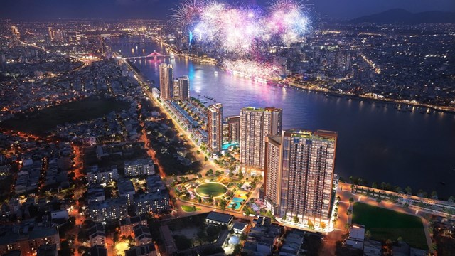 Tầm view pháo hoa “đỉnh nóc kịch trần” từ tổ hợp Sun Symphony Residence soi bóng sông Hàn - Ảnh 10