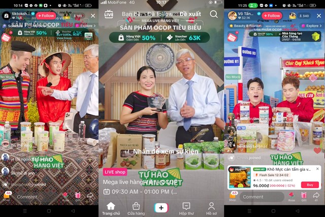 Tiểu thương thời 4.0: B&aacute;n rau qua livestream, thanh to&aacute;n bằng m&atilde; QR &nbsp;