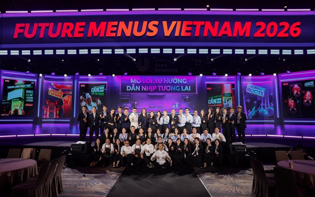 Sự kiện Future Menus 2026 với chủ đề "Mở lối xu hướng - Dẫn nhịp tương lai".&nbsp;