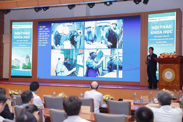 PGS.TS.BS Trần Văn Ngọc chia sẻ về kỹ thuật đặt stent kh&iacute; phế quản tại Bệnh viện Chợ Rẫy. &nbsp;