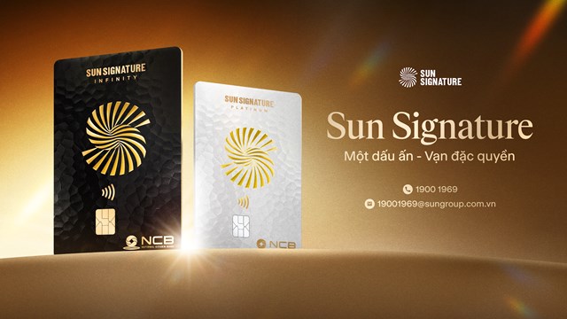 Thẻ đồng thương hiệu NCB Visa Sun Signature &nbsp;