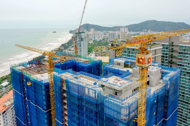 C&ocirc;ng tr&igrave;nh Vung Tau Pearl, một trong những dự &aacute;n đang được HTN đẩy mạnh thi c&ocirc;ng &nbsp;