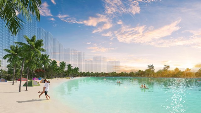 B&atilde;i biển nh&acirc;n tạo &ldquo;cực hot&rdquo; tại thủ đ&ocirc; nằm ngay trong đại đ&ocirc; thị &nbsp;