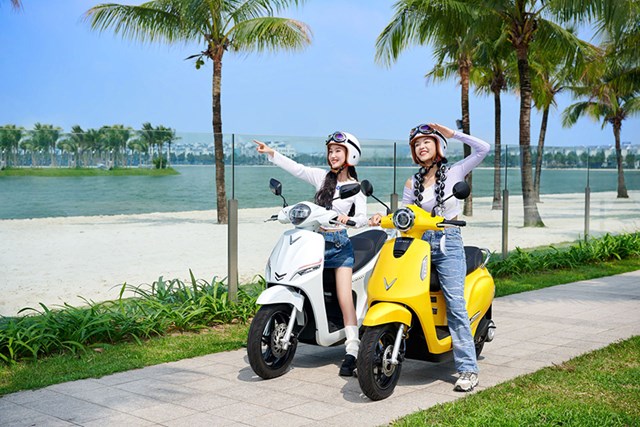 Sản phẩm xe m&aacute;y điện của VinFast mang lại trải nghiệm l&aacute;i mượt m&agrave;, kh&ocirc;ng ph&aacute;t thải. &nbsp;