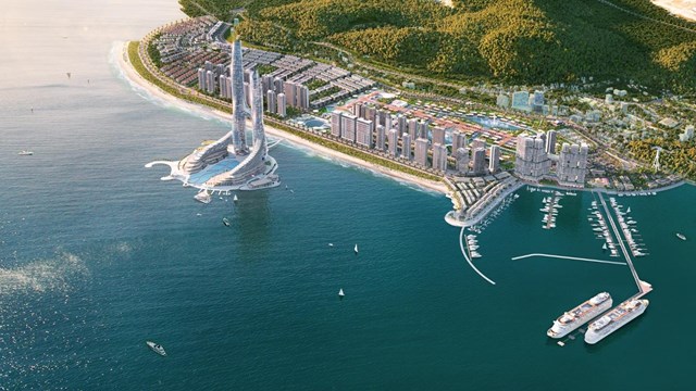 &ldquo;Th&agrave;nh phố kh&ocirc;ng ngủ&rdquo; Sun Elite City được n&acirc;ng tầm với sự xuất hiện của c&ocirc;ng vi&ecirc;n Lễ hội do KPF thiết kế. Ảnh minh họa: Sun Property. &nbsp;
