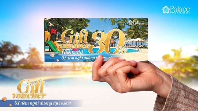 Voucher giảm 30% chi ph&iacute; nghỉ dưỡng tại Palace Long Hai Resort &nbsp;