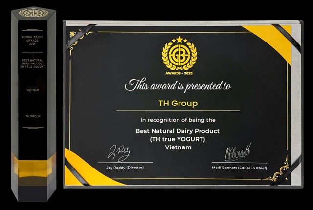L&#253; do TH true YOGURT chinh phục giải thưởng Thương hiệu to&#224;n cầu 2025 - Ảnh 1