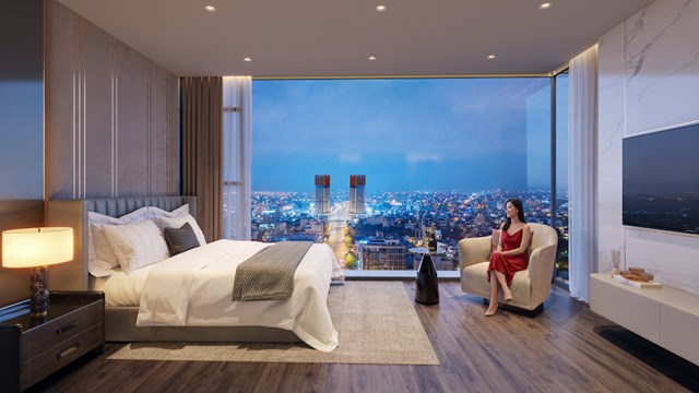 Kh&ocirc;ng gian sống tại S-Light Tower đ&aacute;p ứng ti&ecirc;u chuẩn cao của giới chuy&ecirc;n gia, tr&iacute; thức. Ảnh: Sun Property. &nbsp;